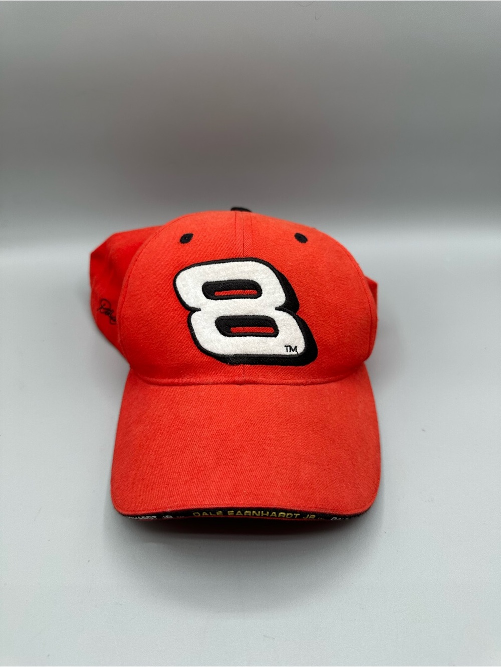 Dale Earnhardt #8 NASCAR Winner’s Circle Cotton Hat OS Red/Orange